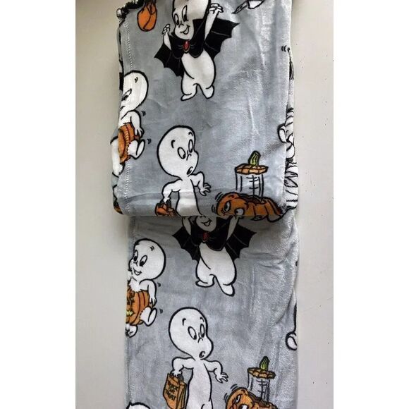 Casper the Friendly Ghost Plush Soft Blanket Throw 50x70” Halloween Costumes NEW - Picture 14 of 16